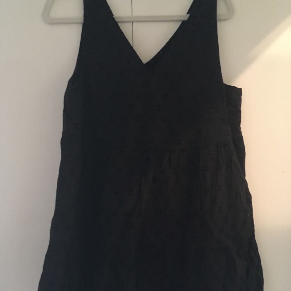 LOFT NET Black eyelet Babydoll dress/top